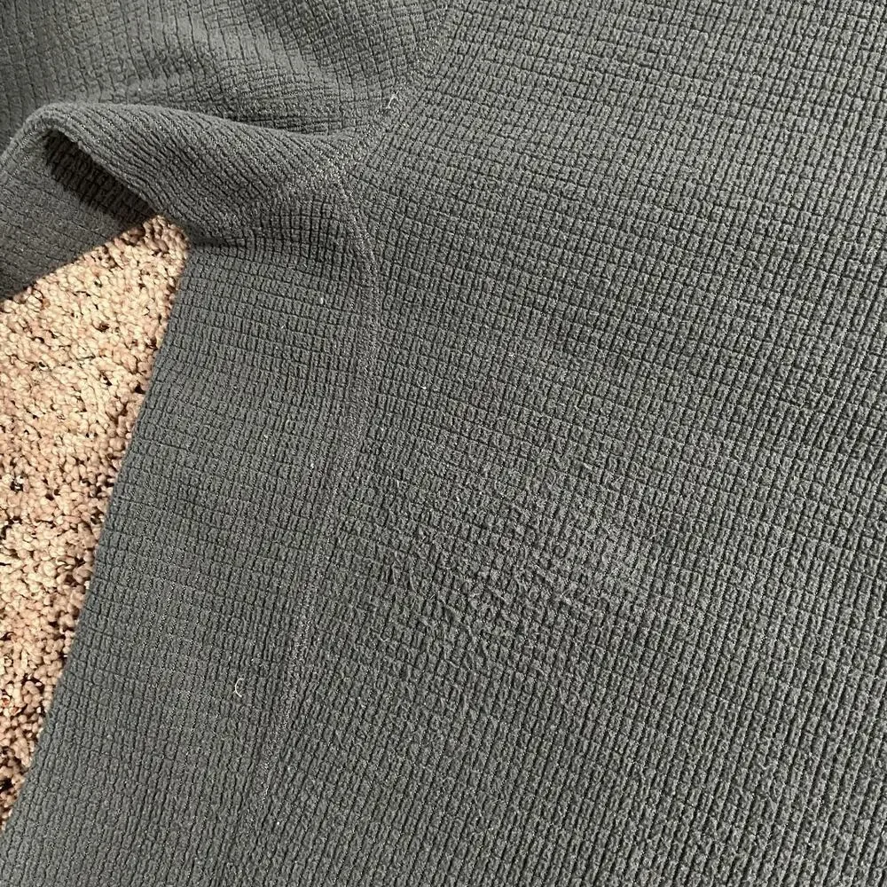 The North Face Fleece Pullover Mens Medium Gray 1/4 Zip Grid Waffle‎ Thermal